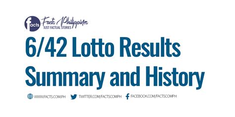 6/42 lotto result history